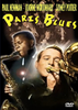 The Paris Blues DVD (1961) movie poster showcases two jazz musicians—one with a trombone and the other with a saxophone—accompanied by their names and the DVD video logo. A lively jazz band appears in the background, while bold yellow title text stands out. This rare romantic drama stars Paul Newman and Sidney Poitier, capturing their unforgettable performances within the energetic Parisian jazz scene.