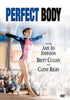 A gymnast in a pink and blue leotard balances on a beam. The text reads Perfect Body and lists Amy Jo Johnson, Brett Cullen, and Cathy Rigby as stars. This inspiring film, "Perfect Body DVD (1997)," explores the world of gymnastics and sheds light on eating disorders, making it a sought-after title among rare DVDs.