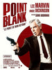 The Point Blank (1967) DVD features a vintage movie poster with a sharply dressed man aiming a gun, highlighted by bold red and white text showcasing the title, stars Lee Marvin and Angie Dickinson, and director John Boorman. This neo-noir thriller stands out as a rare hard-to-find classic and is an ideal addition for collectors of classic movies on DVD.