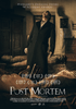 A man in a long dark coat screams in a gloomy, cluttered room amid shrouded bodies. The Post Mortem (2020) DVD cover highlights festival awards—an ideal pick for collectors of rare classic horror films.