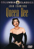 Queen Bee (1955) DVD cover shows Joan Crawford in a black dress and necklace, standing over a man who leans toward her; ideal for classic movie fans. Title and actress's name are displayed above her.