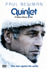Close-up of a man in a thick, snowy hood, looking serious. Text above reads Paul Newman, and below: Quintet (A Robert Altman Film). At the bottom: One man against the world. The Quintet DVD (1976) is a must-have for collectors of rare movies on DVD. DVD symbol appears in the corner.