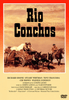 Movie poster for Rio Conchos DVD (1964) featuring four cowboys on horseback against a desert backdrop, bold black title lettering, cast and crew credits below, and a DVD Video logo in the bottom right corner—an ideal choice for classic western movie enthusiasts and collectors of rare films on DVD.