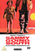 Illustrated movie poster depicting a boy and an adult at sunset, with bold red text reading "Sammy Going South." DVD and PG rating symbols are shown at the bottom, highlighting the Sammy Going South DVD (1963)—a classic film on DVD that’s perfect for collectors of hard-to-find movies.