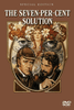 DVD cover for The Seven Per Cent Solution DVD (1976), a classic Sherlock Holmes film, featuring illustrated faces of two men—one with a pipe and hat, another bearded—with a woman's face and flowers above, and large blue eyes in the background. Experience this rare cinematic gem brought to life on DVD.