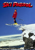 A skier leaps off a snowy cliff as SKI PATROL blazes above—relive the comedy with Ski Patrol DVD (1990), now on rare movies DVD. The DVD logo appears at the bottom right.