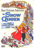 The DVD cover of The Snow Queen DVD (1957) features a boy and girl walking hand in hand, surrounded by magical characters and icy landscapes, with the title and credits prominently displayed.