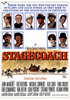 Movie poster for “Stagecoach” features illustrated portraits of ten characters above an old stagecoach fleeing across the plains, with bold, colorful cast and production credits below—a striking tribute to classic cinema and a must-have addition for any collector of rare movies or fans of the Stagecoach DVD (1966).