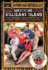 Seven people, dressed in tropical outfits, stand on a beach set decorated with palm trees and props. The title reads “Surviving Gilligan’s Island.” This is the collector's edition Surviving Gilligan's Island DVD—a classic TV documentary that offers an exclusive look behind the scenes of the beloved show.