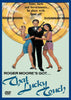 Capture the iconic style of classic spy films with this movie poster from That Lucky Touch (1975): A man in a tuxedo holds a gun, flanked by two elegant women in dresses. Above them, bold text declares, “Guns, Girls and Governments...he plays with them all!” For collectors of rare movies on DVD, this is your chance to own That Lucky Touch (1975)—featuring Roger Moore at his suave best. Don’t miss out!.