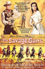 Capture the spirit of classic Western cinema with The Savage Guns (1962) DVD, featuring cover art that showcases a cowboy and a woman brandishing guns, a band of riders below, and striking, dramatic text. Infused with Spaghetti Western flair, the illustrated design uses warm tones to evoke the iconic style of vintage movie posters.