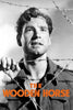 A man dressed in military attire stands behind barbed wire, gazing upward. The title “The Wooden Horse” appears in bold orange letters at the bottom of the image, showcasing The Wooden Horse (1950) DVD—a rare and sought-after British war film that’s a must-have for collectors of hard-to-find movies.