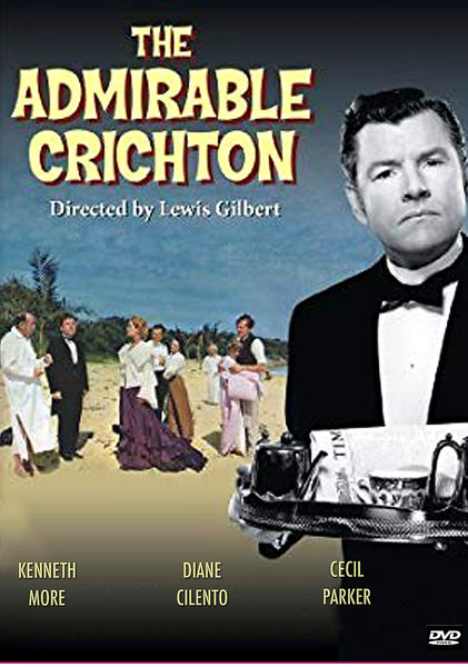 Promotional movie poster for The Admiral Critchon DVD (1957) features formally dressed individuals on a beach, with a tuxedoed man holding a tray in the foreground. The artwork displays the film’s title, director, and cast names. An excellent addition for collectors seeking rare movies or anyone looking to find classic films on DVD.