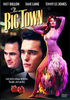 DVD cover for The Big Town DVD (1987) shows a glamorous woman in pink, actor headshots, and red dice. Text: Lady luck is always with him. A rare DVD—tonight, she’s on fire.