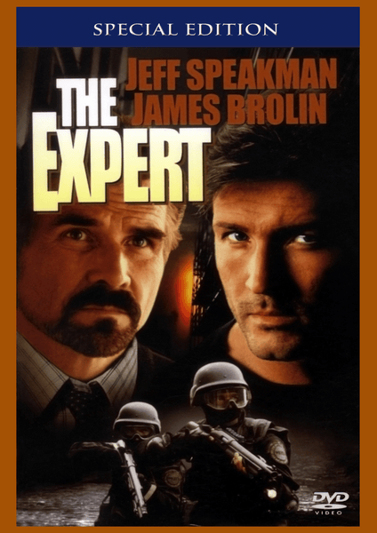 The cover of The Expert DVD (1995) showcases intense portraits of two men, the names of the cast in bold text, and an image depicting armed soldiers at the bottom; "Special Edition" is prominently displayed at the top, emphasizing this martial arts action film as a riveting special forces revenge movie.
