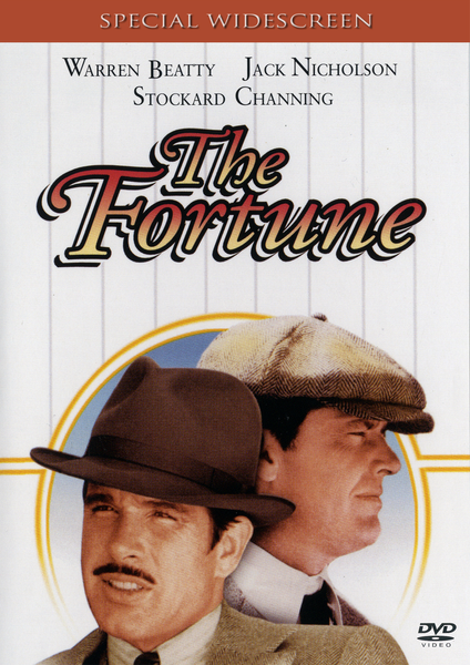 The Fortune DVD (1975) cover displays two men in vintage hats and suits facing opposite directions, with the names Warren Beatty, Jack Nicholson, and Stockard Channing featured above. Marked as Special Widescreen at the top, this DVD is an essential addition for classic comedy and rare movie collectors.