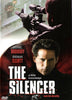 DVD cover for The Silencer DVD (1999), a rare movie release, featuring artwork of a man aiming a sniper rifle above and another man in a black coat below. The cover text reads: Michael Dudikoff, Brennan Elliott, The Silencer—A little knowledge can be deadly.
