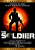 A silhouetted man in a suit holding a rifle stands before a fiery explosion above the Earth. The text reads: Code Name: The Soldier. You don’t assign him. You unleash him. THE SOLDIER. This thrilling scene is from “The Soldier DVD (1982)”, making it a perfect addition for collectors of classic, hard-to-find movies on DVD.