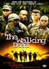 Five soldiers in fatigues pose above the title “The Walking Dead” (1995 DVD); below, a group of African-American soldiers march through a fiery battlefield. Text reads: “It’s about war. It’s about pride. It’s about time the story is told in this gripping Vietnam War movie.”.