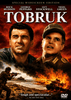 DVD cover for Tobruk DVD (1967), a WWII adventure movie, showcasing two men in military uniforms above an intense battle scene with soldiers, tanks, fire, and smoke. The actor names and the movie title are displayed at the top of this rare classic movie collector’s edition.