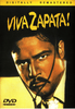 DVD cover for Viva Zapata DVD (1952), featuring Marlon Brando as a solemn, mustachioed man with a rope across his face against a dark backdrop. The bold yellow title appears above him, emphasizing this classic Emiliano Zapata film. "Digitally Remastered" is displayed at the top, making it a must-have for collectors and fans of classic movies on DVD.