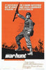 The War Hunt (1962) DVD features a vintage movie poster of a soldier raising a rifle and shouting, set against an orange backdrop with soldier silhouettes. The tagline reads: “It happened on a raging battlefield but he could have been a murderer stalking a city’s streets!”.