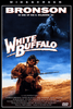 Original sentence: Movie poster for White Buffalo featuring Wild Bill Hickok with a rifle in the foreground and a large white buffalo above him in a snowy wilderness. The title is bold and white, with actors credits at the bottom—perfect for collectors of classic western DVDs or those searching for rare movies on DVD. Rewritten sentence using product data: The White Buffalo DVD (1977) features iconic movie poster artwork depicting Wild Bill Hickok armed with a rifle amidst a snowy wilderness, while a