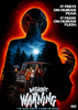 A towering alien silhouette looms over a forest at night as four terrified people by a van stare upward. Text reads: It preys on human fear. It feeds on human flesh. Without Warning DVD (1980)—the alien terror is here on Earth! A chilling addition for fans of cult horror classics and collectors seeking hard to find or rare movies on DVD.