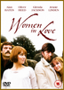 Women In Love DVD (1969), NTSC Region ALL edition, features a cover with four people outdoors wearing serious expressions, with the film’s title and actors’ names—Alan Bates, Oliver Reed, Glenda Jackson, and Jennie Linden—displayed above. Perfect for collectors of the classic Alan Bates and Oliver Reed film.