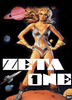 A woman dressed in a futuristic, revealing costume poses on an alien planet with outer space and planets in the background. The bold title "Zeta One" is prominently displayed, along with a DVD logo in the corner—making this Zeta One DVD (1969) a must-have addition to any collector’s library of rare movies on DVD.