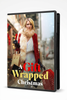 DVD cover for A Gift Wrapped Christmas (2015) showing a woman in a red coat and white scarf carrying shopping bags along a snowy city street.