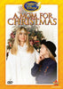 The DVD cover for A Mom For Christmas DVD (1990) depicts an adult woman and a young girl smiling at each other beside a festively decorated Christmas tree. Featuring the Disney logo and movie title prominently at the top, this charming holiday fantasy makes a wonderful addition to any collection of classic movies on DVD.