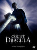 A dramatic gothic horror poster for Count Dracula (1977) DVD shows a shadowy man in a cape holding a woman in white, light radiating behind. The title and "Starring Louis Jourdan" appear—ideal for classic movie collectors.