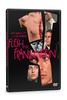 Flesh for Frankenstein DVD (1973) case featuring a collage of close-up human faces and a torso with a surgical scar, with the title in pink lettering.