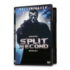 DVD case for the sci-fi action thriller Split Second (1992), featuring Rutger Hauer holding a weapon with the tagline: He’s seen the future. Now he has to kill it.