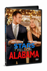 DVD cover art for Stars Fell on Alabama (2021) featuring James Maslow and Ciara Hanna as a couple gazing at each other beneath string lights.