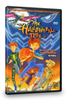 Animated DVD cover of The Halloween Tree (1993) featuring children in Halloween costumes running under a night sky, with a flying figure above and the title in stylized orange lettering.