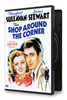 DVD case for The Shop Around the Corner (1940) featuring illustrated portraits of Margaret Sullavan and James Stewart, with a smaller image of them on a ladder.