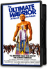 DVD case for The Ultimate Warrior (1975) featuring poster art of a muscular man standing behind an older man holding a knife, surrounded by a group of people, with film credits at the bottom.