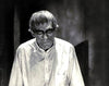 An older man with sunken eyes and a worn expression stands in a dimly lit room, echoing the haunting vibe of vintage horror. This black and white scene recalls rare films like "The Ghoul (1933)" DVD, beloved by classic cinema enthusiasts.