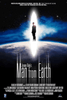 A man stands on the edge of a glowing planet with bright light behind him. The text reads "The Man from Earth (2007) DVD." Perfect for collectors seeking rare sci-fi movies, set against a starry outer space scene with film credits below.