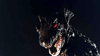 A close-up of a roaring Gorgo, the Godzilla-like monster from the classic 1961 film, with glowing red eyes, sharp teeth, and dark scaly skin against a black background—ideal for kaiju enthusiasts or collectors seeking rare classic movies and distinctive Gorgo (1961) DVD artwork.