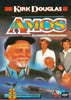 Amos (1985) DVD cover features an older bearded man in a cap, two women in nursing uniforms, and the names Kirk Douglas and Elizabeth Montgomery at the top. A classic senior care drama now available on DVD.