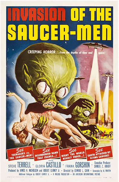 Invasion of the Saucer Men DVD (1957) DVD Movie Buffs Forever 